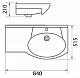 Aqualife Design Мебельная раковина Пиллау 82 L – фотография-4